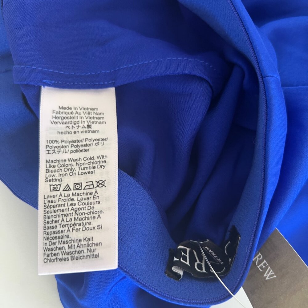 NWT Gwyneth slip skirt / brilliant cove cobalt capri sapphire blue / xs - Picture 4 of 7